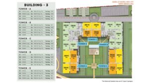 Barce at Godrej MSR City Apartment in North Bangalore Tower Plan Building-3