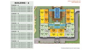 Barce at Godrej MSR City Apartment in North Bangalore Tower Plan Building-6