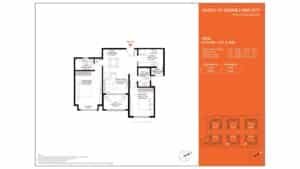 Barce at Godrej MSR City Apartment in North Bangalore floor plan 2 BHK 1st & 2nd floor 88 jpg
