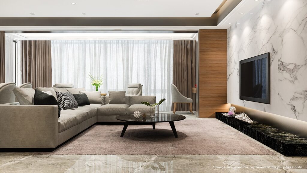 Prestige Gardenia Estate Home interior spacious living area