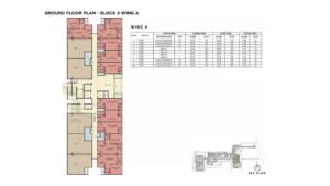 Sattva Lumina Apartment in Bangalore Ground Floor Plan Block 3 Wing A