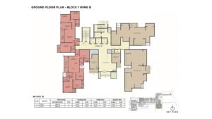 Sattva Lumina Apartment in Bangalore Ground Floor Plan Block1 Wing B