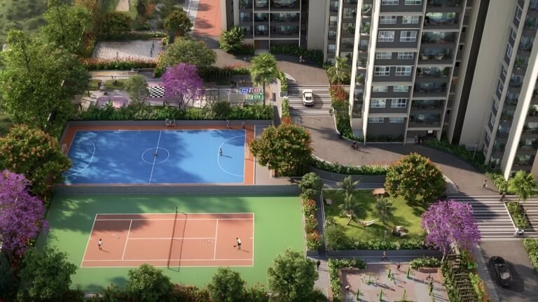 Sattva Lumina Apartment in Bangalore badmintion court