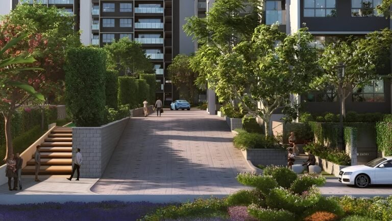 Sattva Lumina Apartment in Bangalore drop off plaza