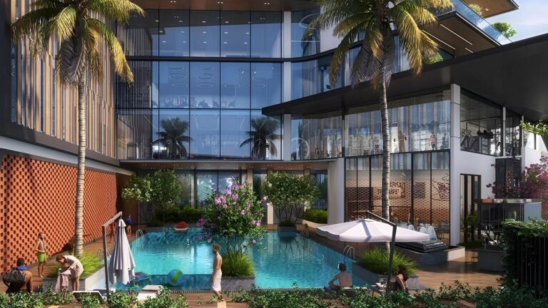 Sattva Lumina Apartment in Bangalore swimming pool area