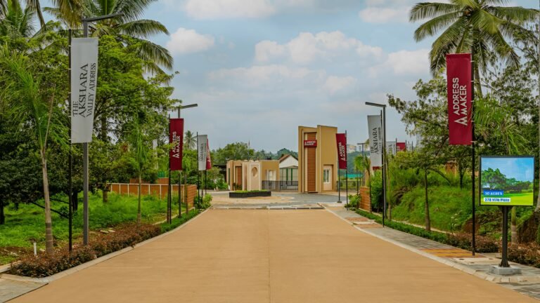 The akshara valley address villa plot in off maysur road bangalore arial view