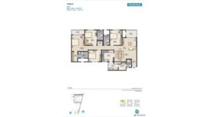 Sobha Royal Pavilion Apartment in Sarjapur Road Bangalore floor plan Type F 4 BHK SBA - 2232 SFT CARPET AREA - 1632 SFT