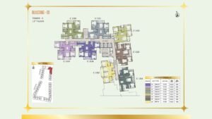 Brigade Eternia Apartment in Yelahanka, Bangalore Floor Plan Building -01 Tower C - 13th Floor