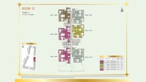Brigade Eternia Apartment in Yelahanka, Bangalore Floor Plan Building -02 Tower E - 2nd & 3rd Floor