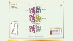 Brigade Eternia Apartment in Yelahanka, Bangalore Floor Plan Building -02 Tower K - Typical Floor 4th to 14th floor