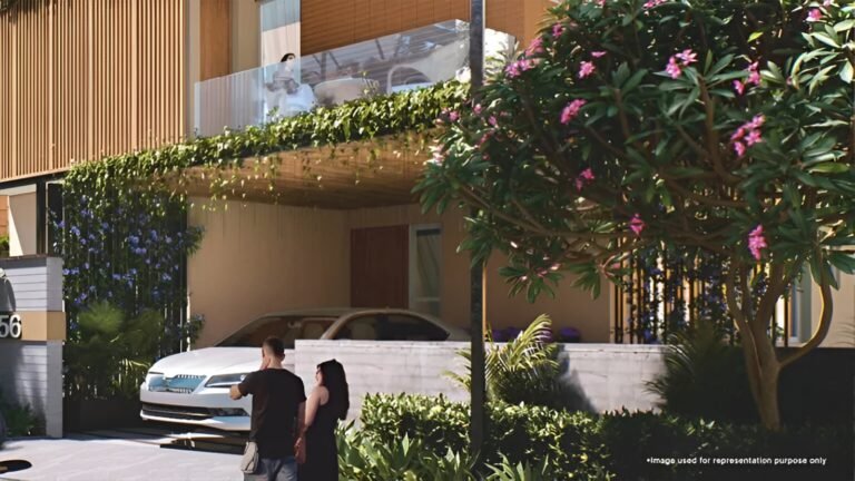 Urbanrise Paradise on Earth villa in Kanakapura Road, Bangalore walking path