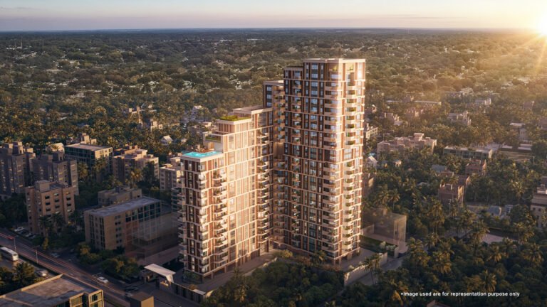 TVS Emerald Cascadia Apartments in Bangalore arial view