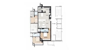 Living Walls Old Town Apartment in Hennur Road Bangalore 3BHK Duplex Floor plan