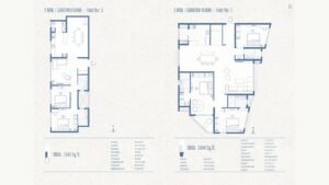 Navin's Antheia Poentry Apartment in Bannerghatta Rd Bangalore floor plan 2 Bhk 1518 sq.ft & 3 Bhk 2404 sq.ft