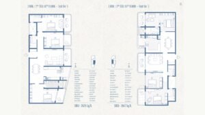 Navin's Antheia Poentry Apartment in Bannerghatta Rd Bangalore floor plan 3 Bhk 2628 sq.ft & 3 Bhk 2467 sq.ft