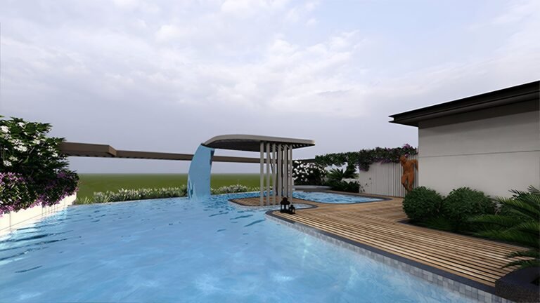Navin's Antheia Poentry Apartment in Bannerghatta Rd Bangalore large swimming pool