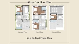 Lake Estate Villa Plots in Bangalore Silver Oak Floor Plan 30 X 50 East Floor Plan
