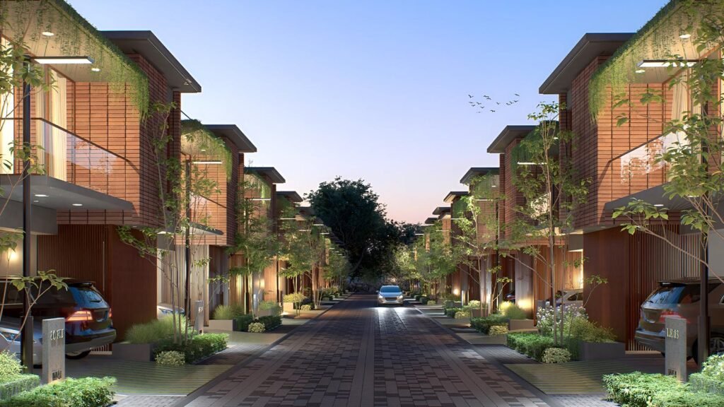 Lake Estate Villa Plots in Bangalore street view