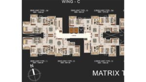 Sattva Park Cubix Apartment in North Bangalore Floor Plan MATRIX TypicalFloor thumb
