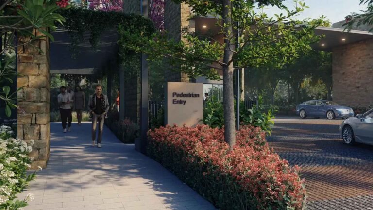 Brigade Altius Sholinganallur in Chennai pedestrian entry hr