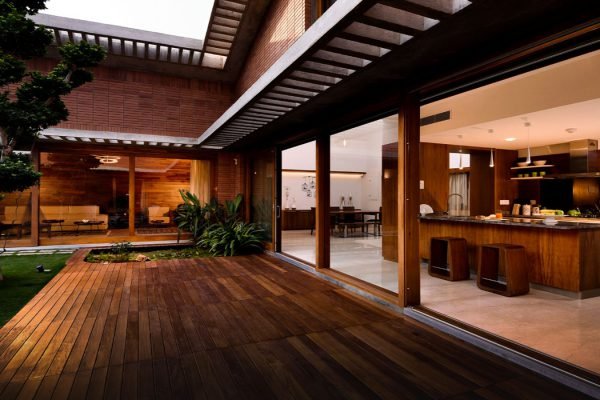 Total Environment - In That Quiet Earth Villa in Bangalore - Deck & Garden with every home