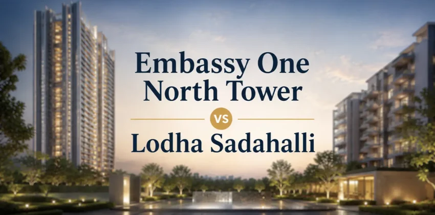 Embassy One North Tower vs Lodha Sadahalli Entry Cost, Holding Cost and Exit Value