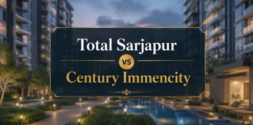 Total Sarjapur vs Century Immencity Through A Pure Investor Lens